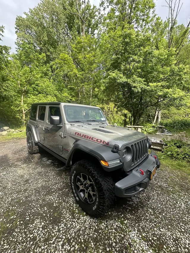 Jeep Wrangler Rubicon after a wash